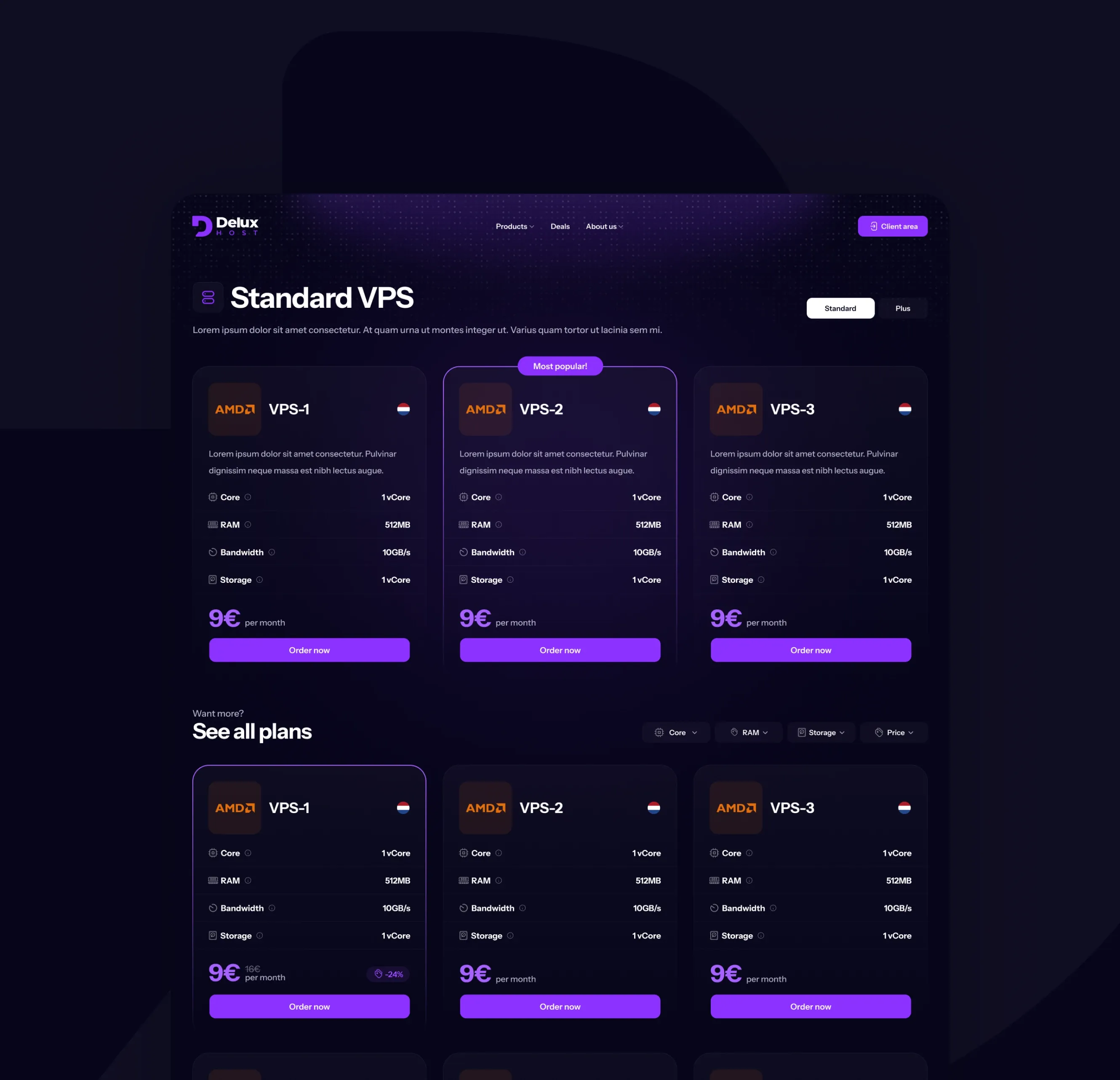DeluxHost result 2